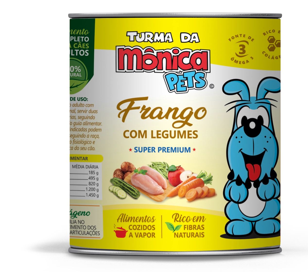 Lata Turma Da Monica Pets Frango Com Legumes 280g