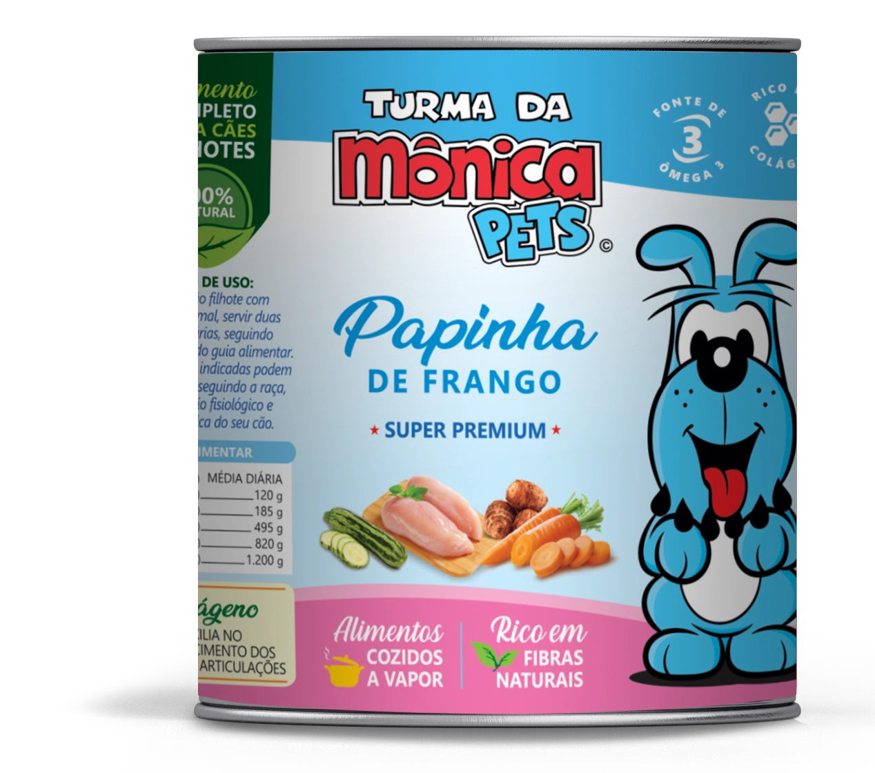 Lata Turma Da Monica Pets Papinha De Frango 280g