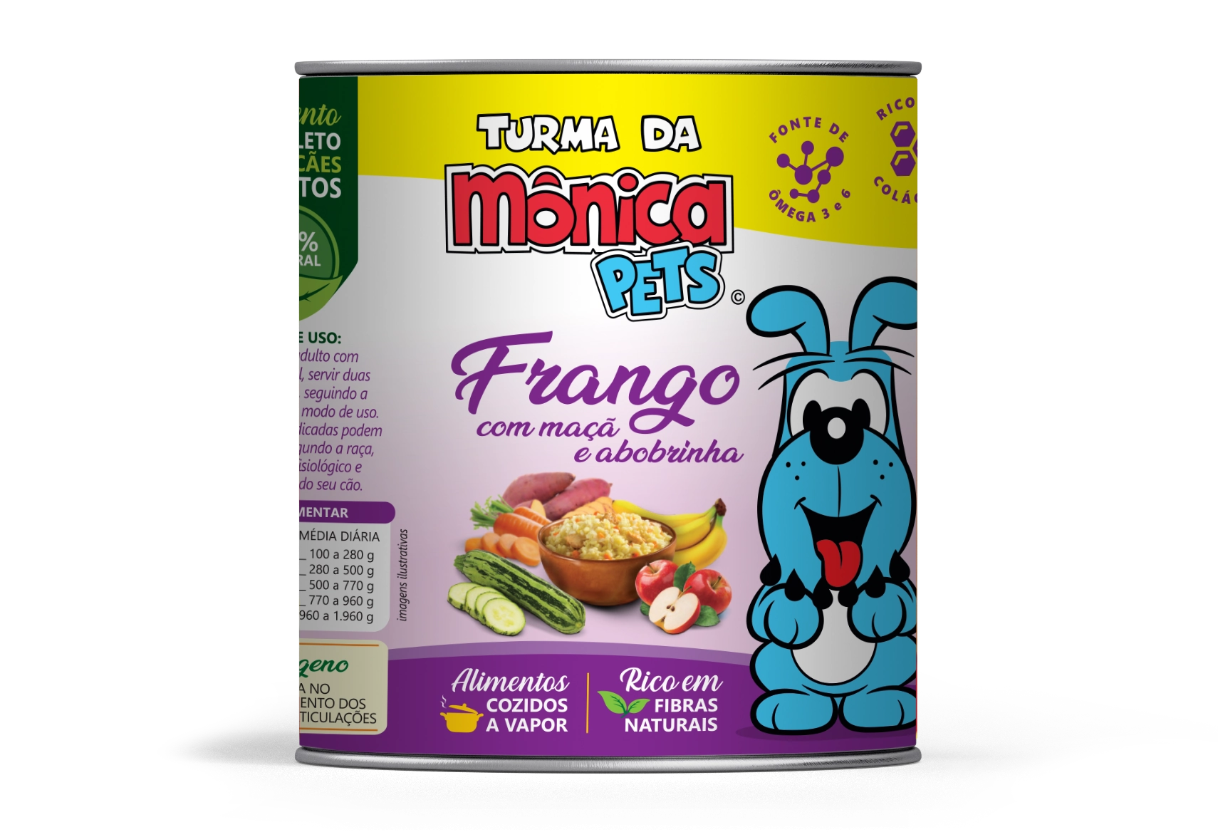 Ração úmida Para Cães Sabor Frango Com Maçã E Abobrinha Turma Da Mônica 280g