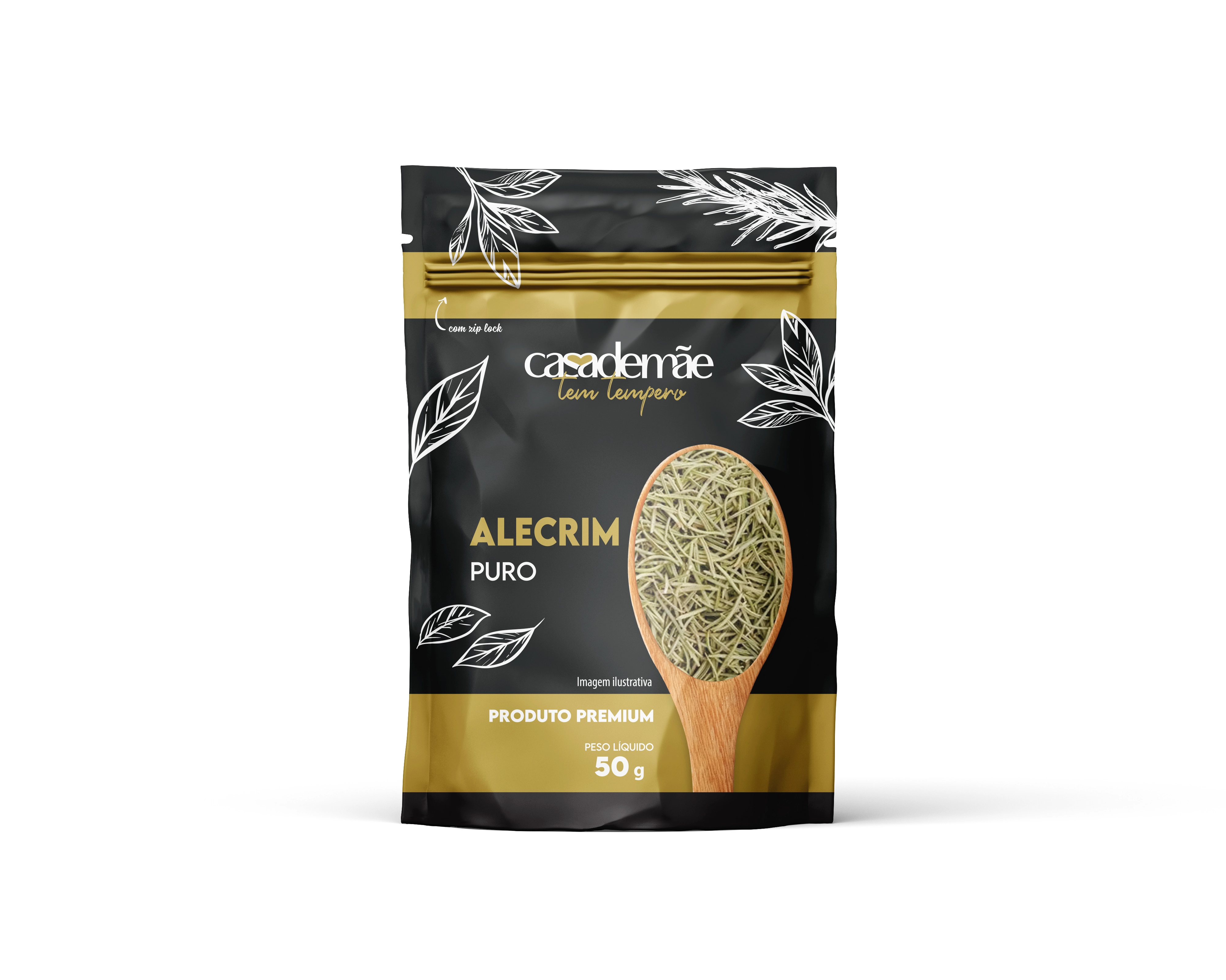 Alecrim C/ziper Casa De Mae 40g