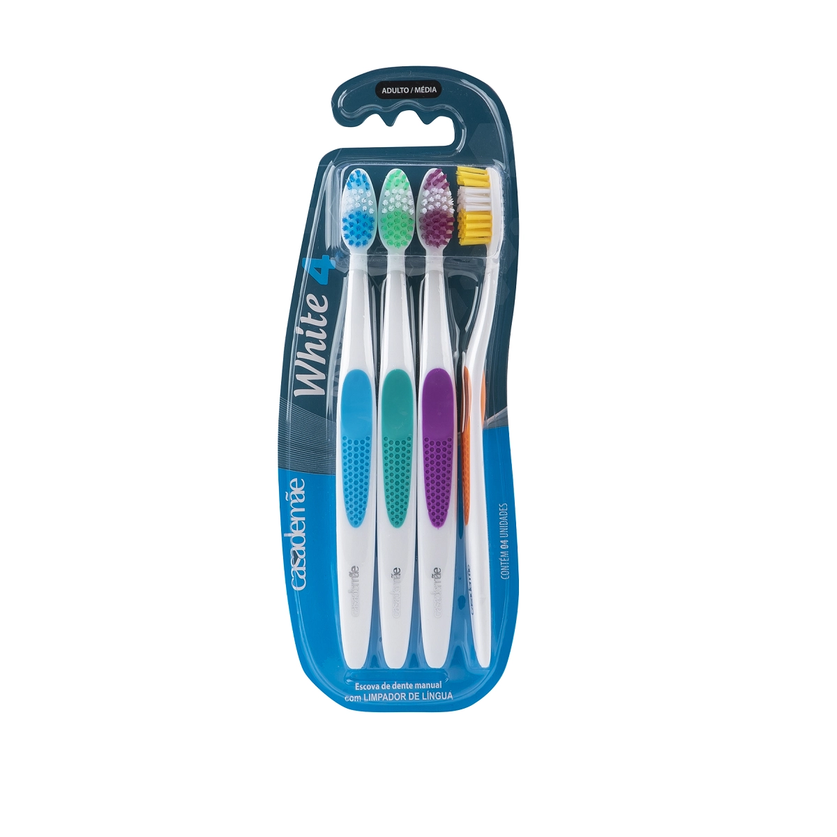 Escova Dental Standard Média Casa De Mãe 4un