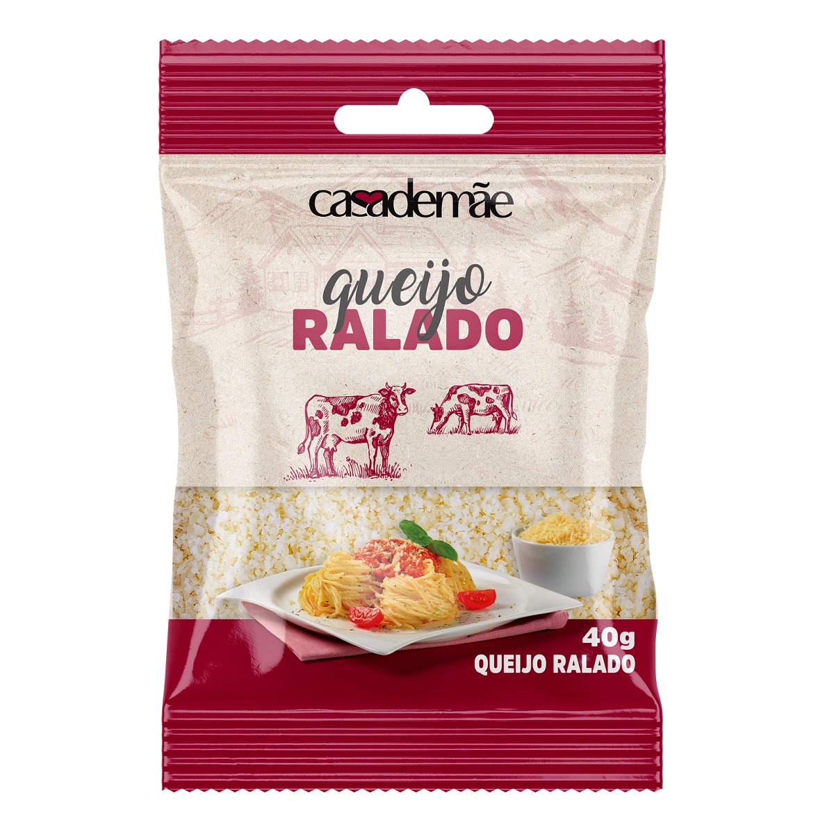 Queijo Ralado 40g Casademae Mix