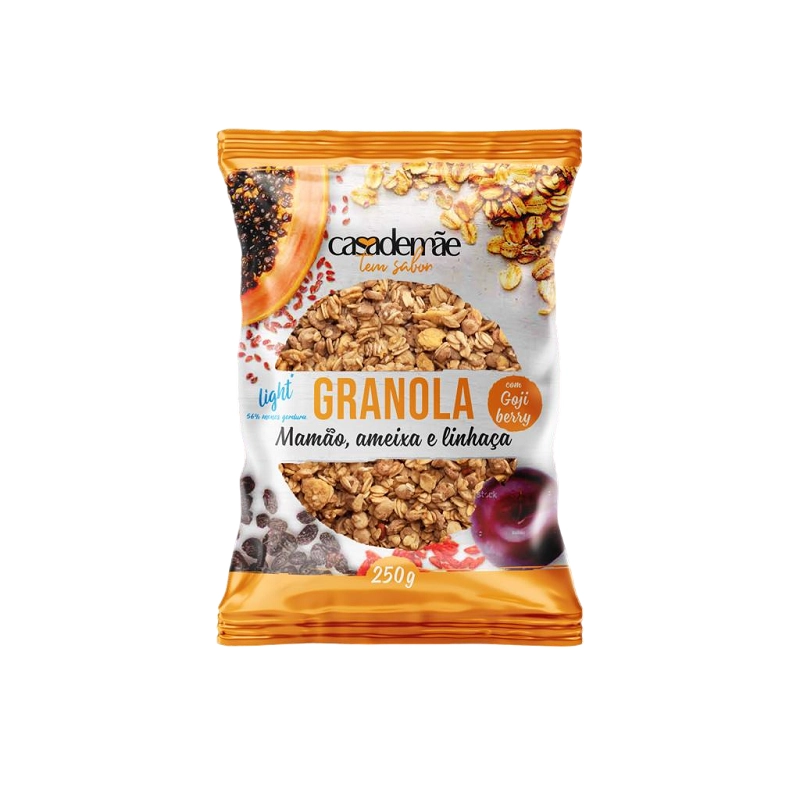 Granola Mamão, Ameixa E Linhaça