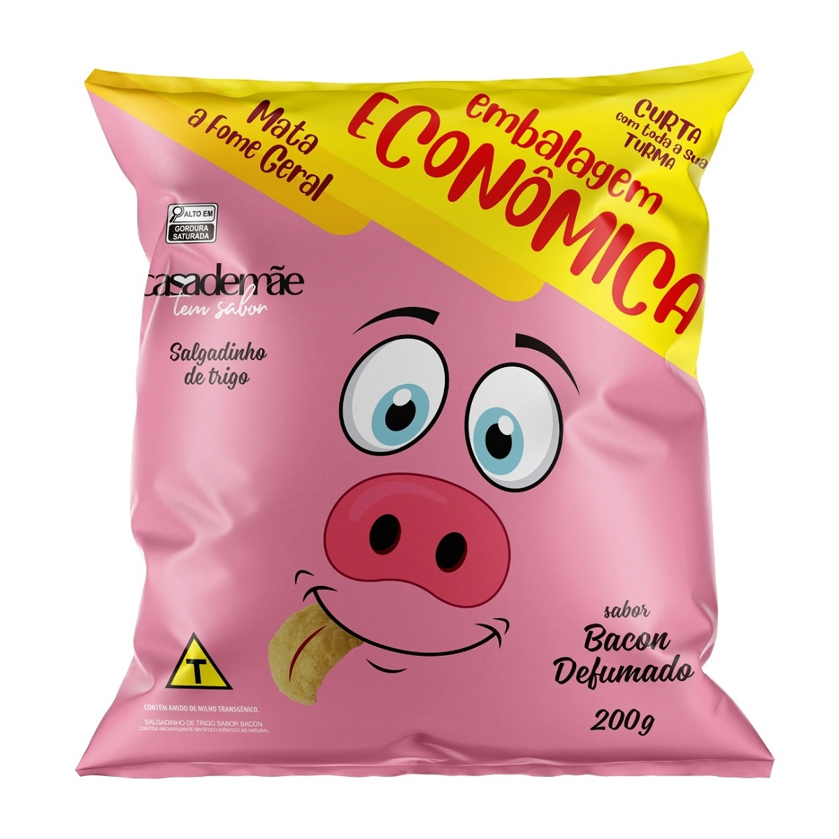 Salgadinho De Trigo Sabor Bacon Defumado