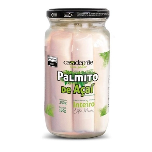 Palmito Acai Casa De Mae Inteiro 180g