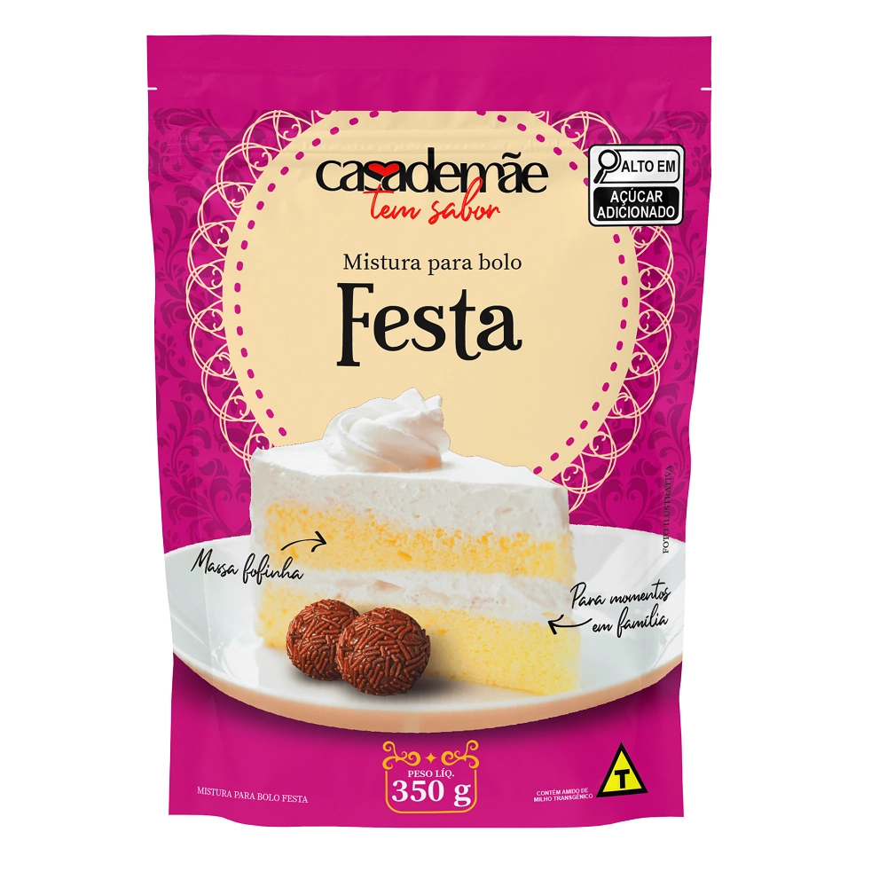 Mistura Bolo Casa De Mae Festa 350g