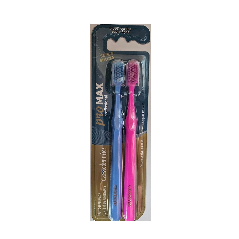 Escova De Dente Casa De Mae Promax Adulto Super Macia C/2