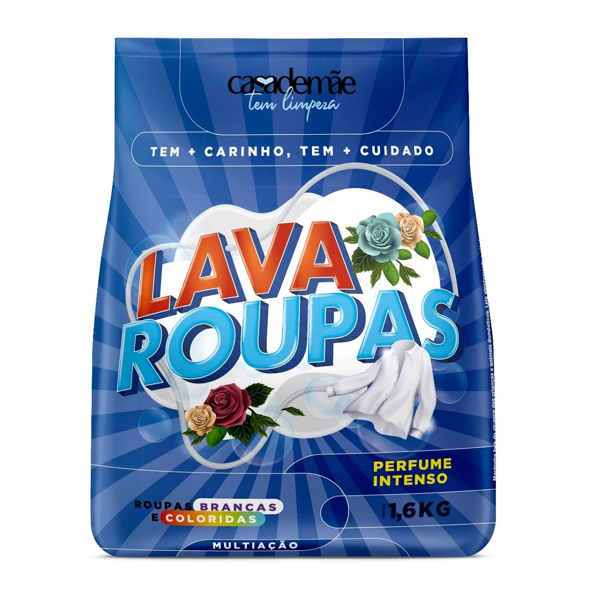 Lava Roupas Po Casa De Mae Sachet 1,6kg