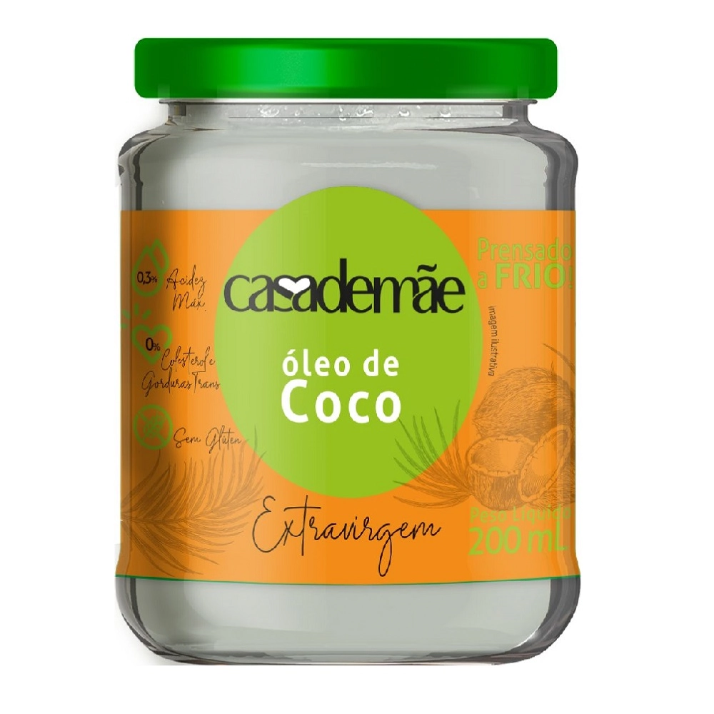 Oleo De Coco Casa De Mae Extra Virgem 200ml