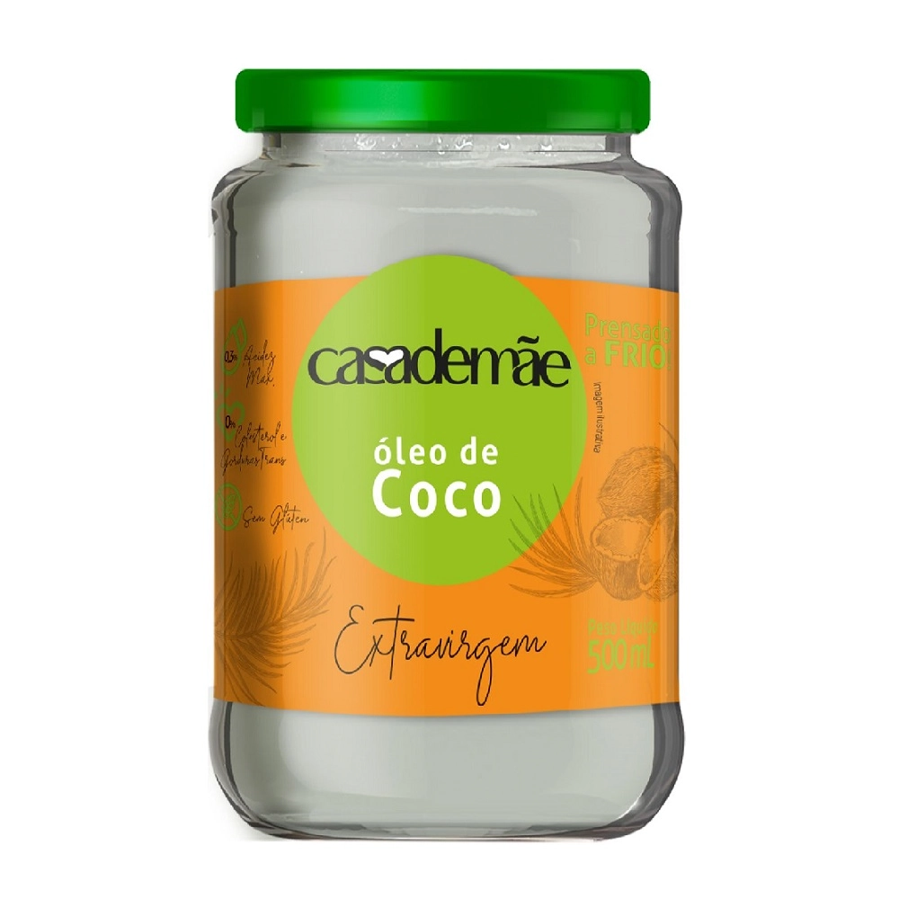 Oleo De Coco Casa De Mae Extra Virgem 500ml