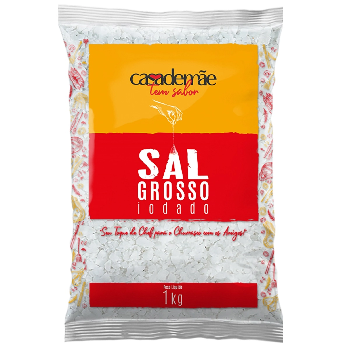 Sal Grosso Casa De Mae Iodado 1kg
