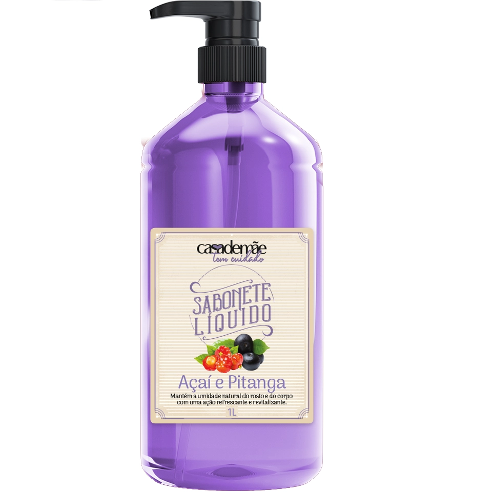 Sabonete Liquido Casa De Mae Acai E Pitanga 1l
