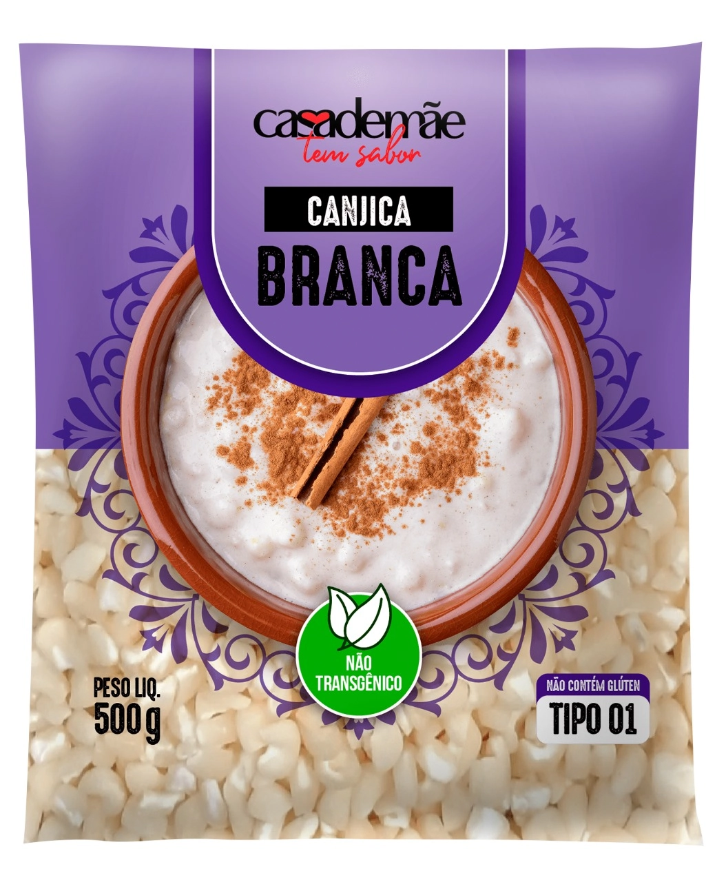 Canjica Branca Casa De Mae 500g