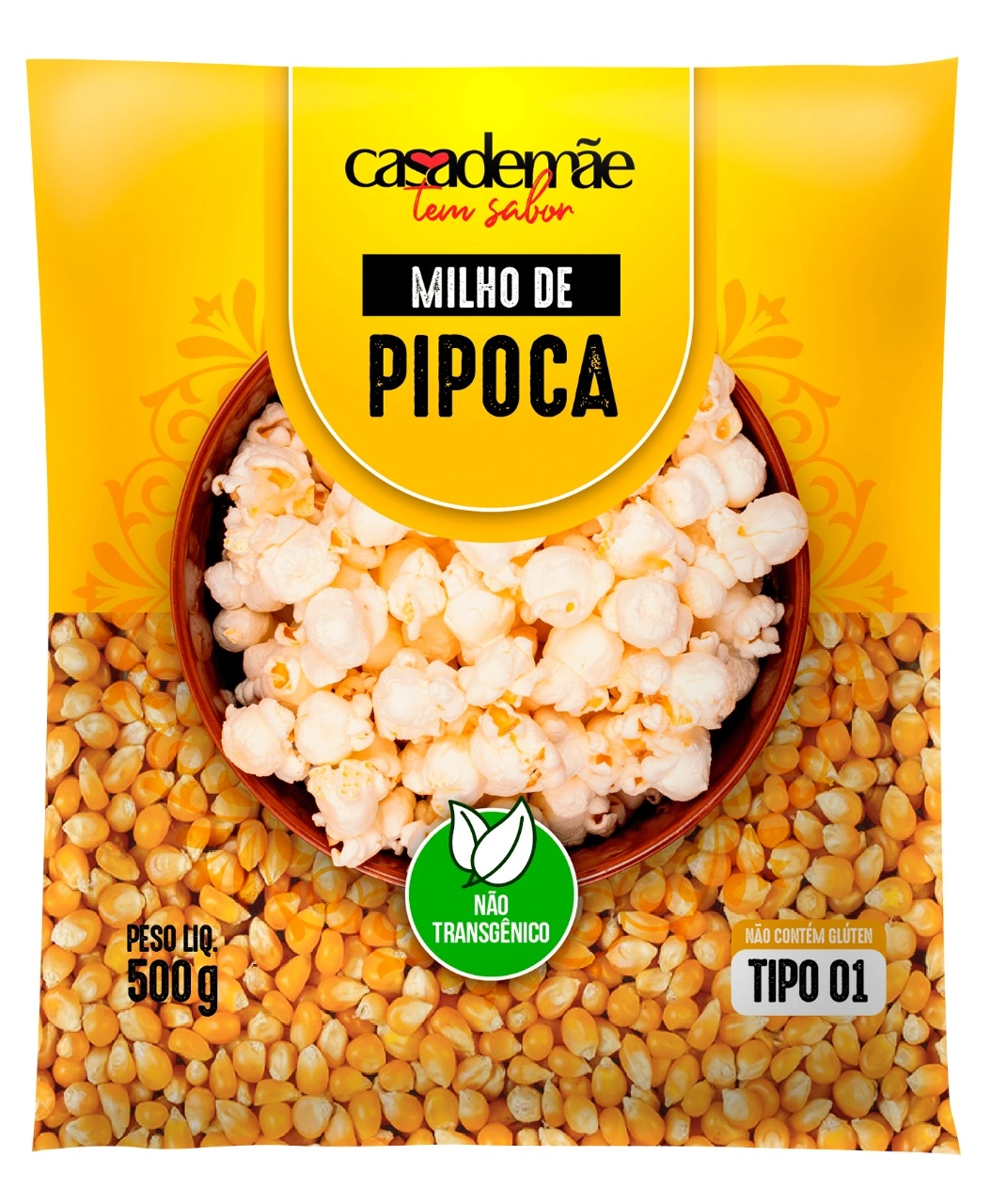 Milho Pipoca Casa De Mae 500g