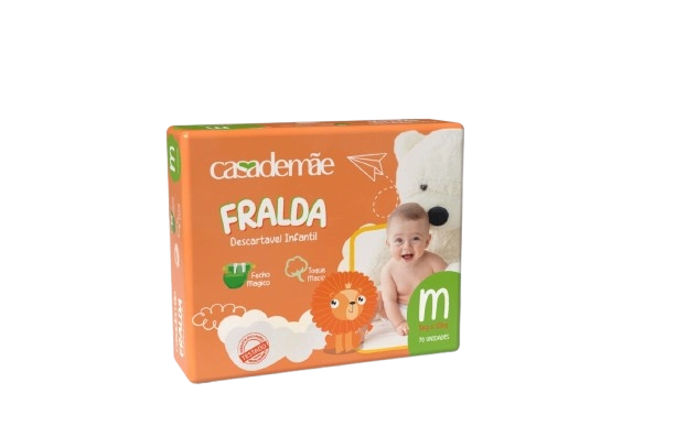 Fralda Infantil Casa De Mae Baby Tam M C/70