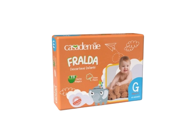Fralda Infantil Casa De Mae Baby G C/60