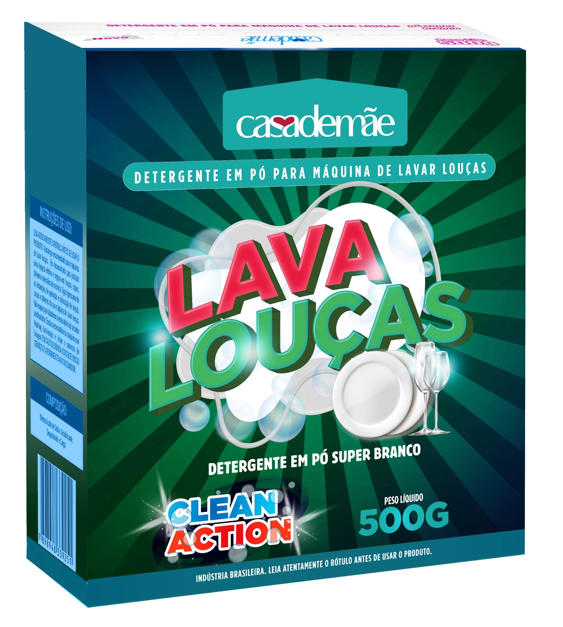 Lava Loucas Em Po Casa De Mae 500g
