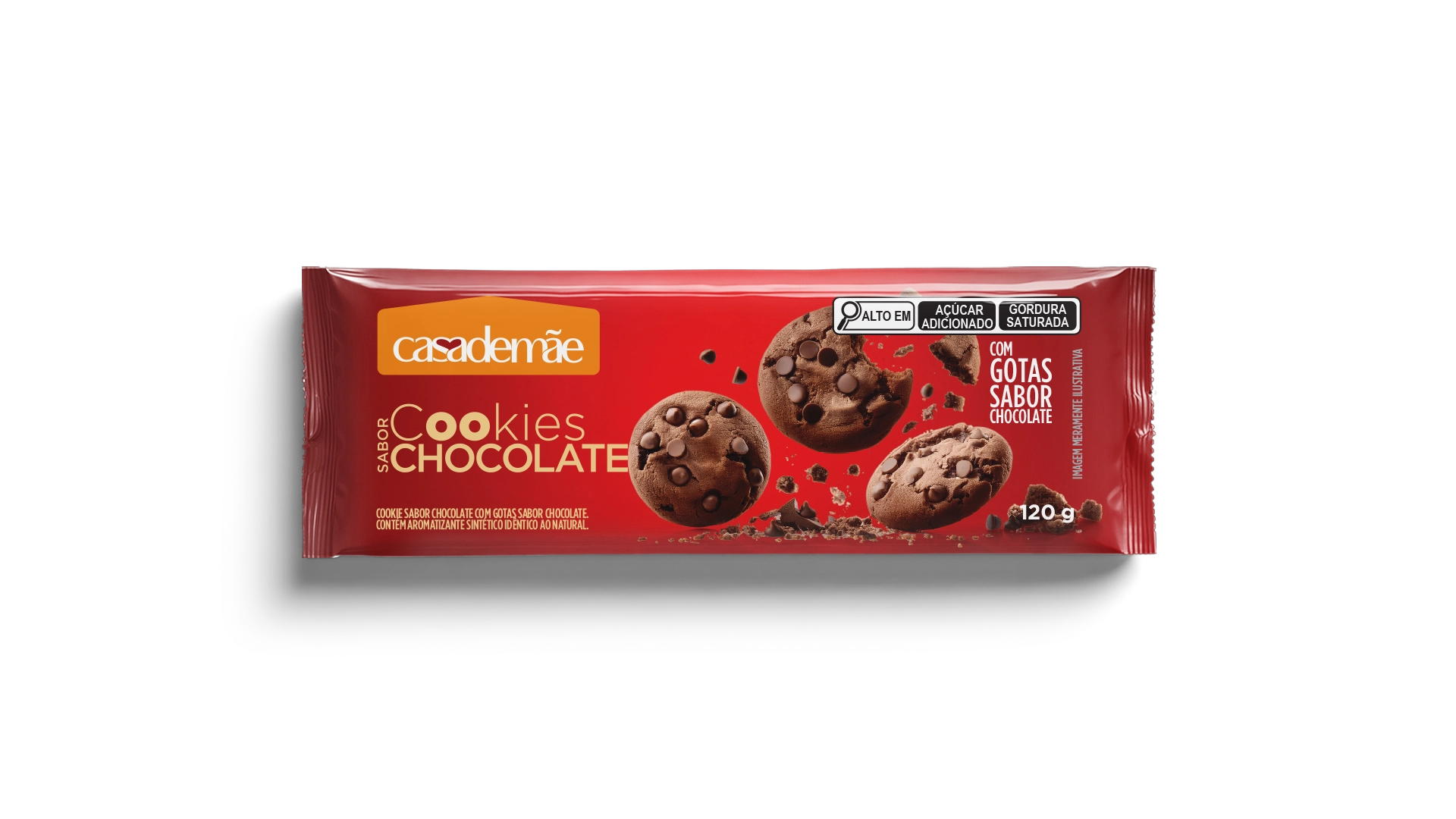 Cookie Classico Casa De Mae Chocolate Com Gotas 120g
