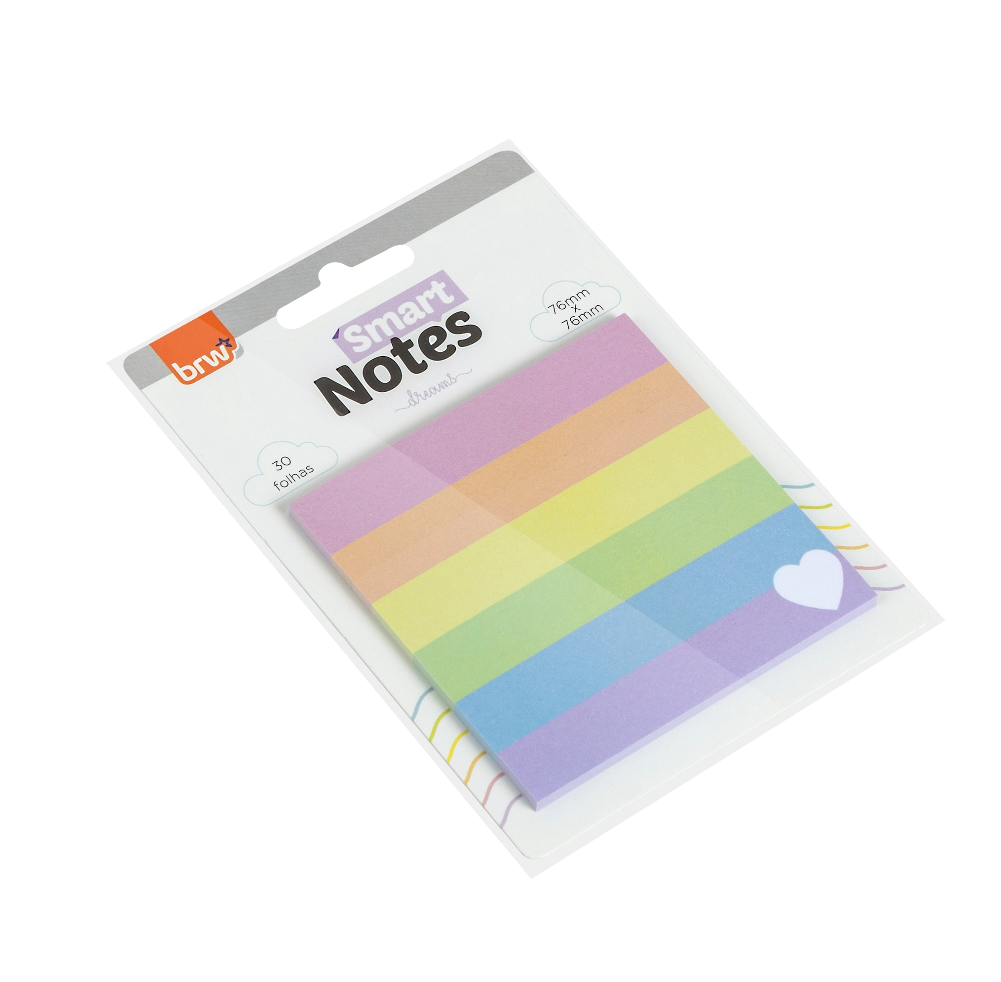 Smart Notes Dreams 76x76mm 30 Folhas Brw