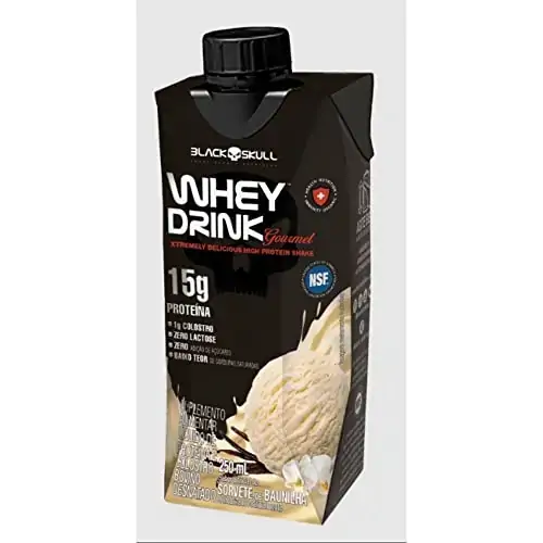Beb Lact Black Skull Whey Drink Baunilha 15g 250ml