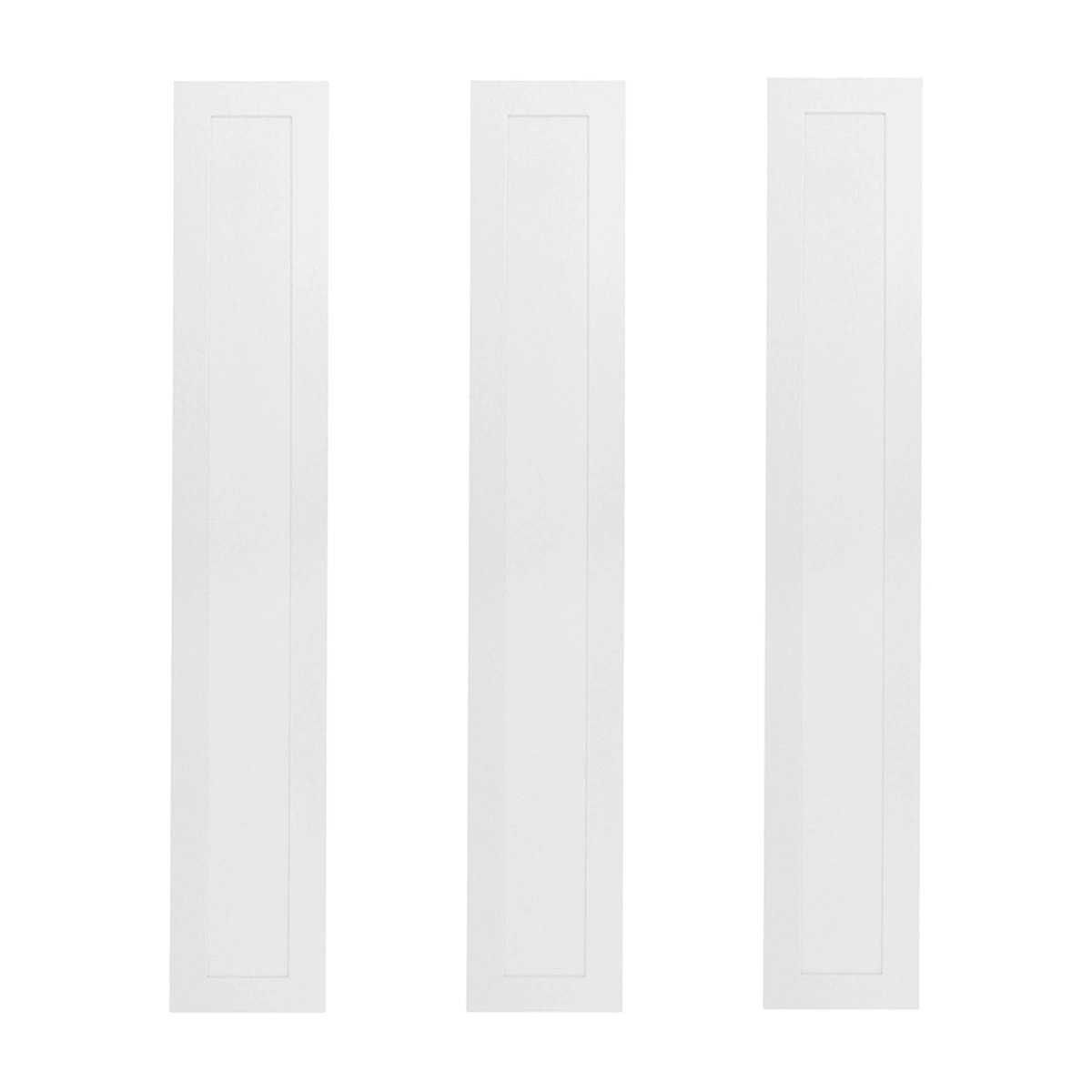 Kit 3 Painel Led Foxlux 60x10cm Embutir 18w 4000k Branco