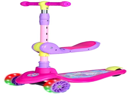 Patinete C/assento 2em1 3rodas Unitoys