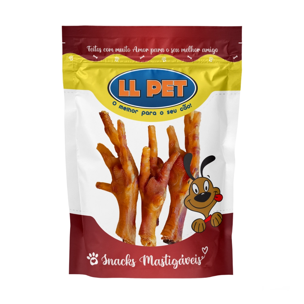 Ll Pet Petisco Pe De Frango 3un
