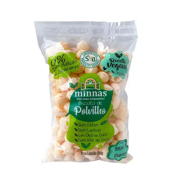 Polvilho Minnas Bolinha Vegano 100g