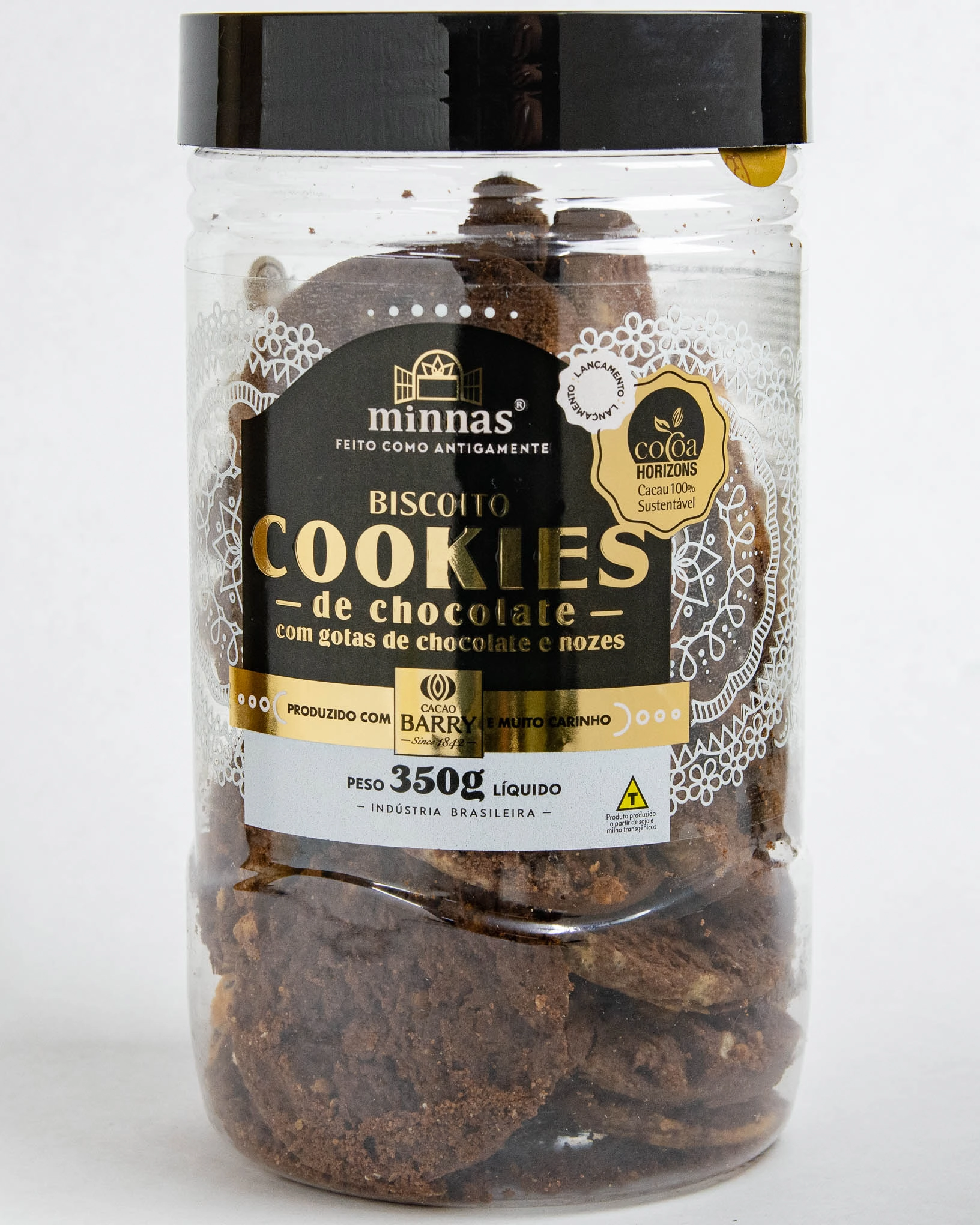 Bisc Delicias Caseiras Minnas 350g Cookies De Cacau