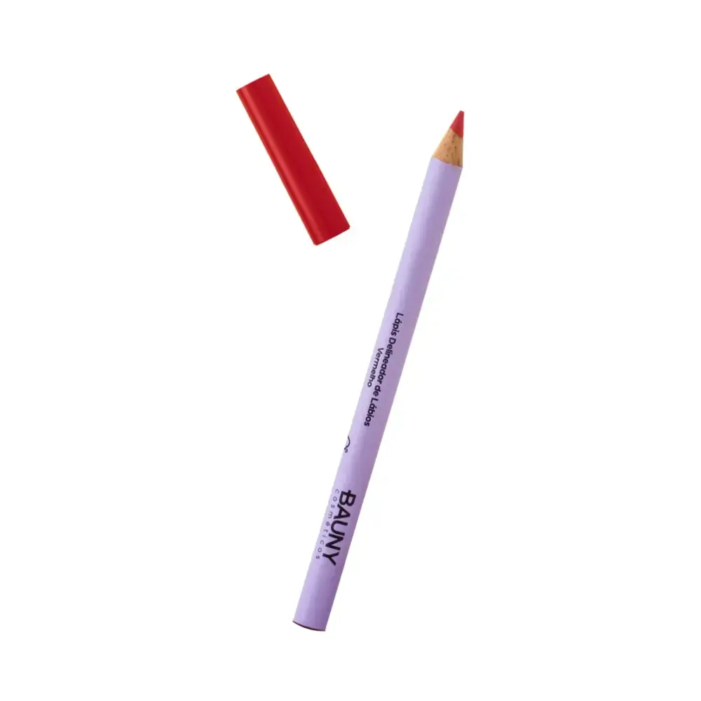Lapis Delineador Labial 1,1g Cor Vermelho Bauny