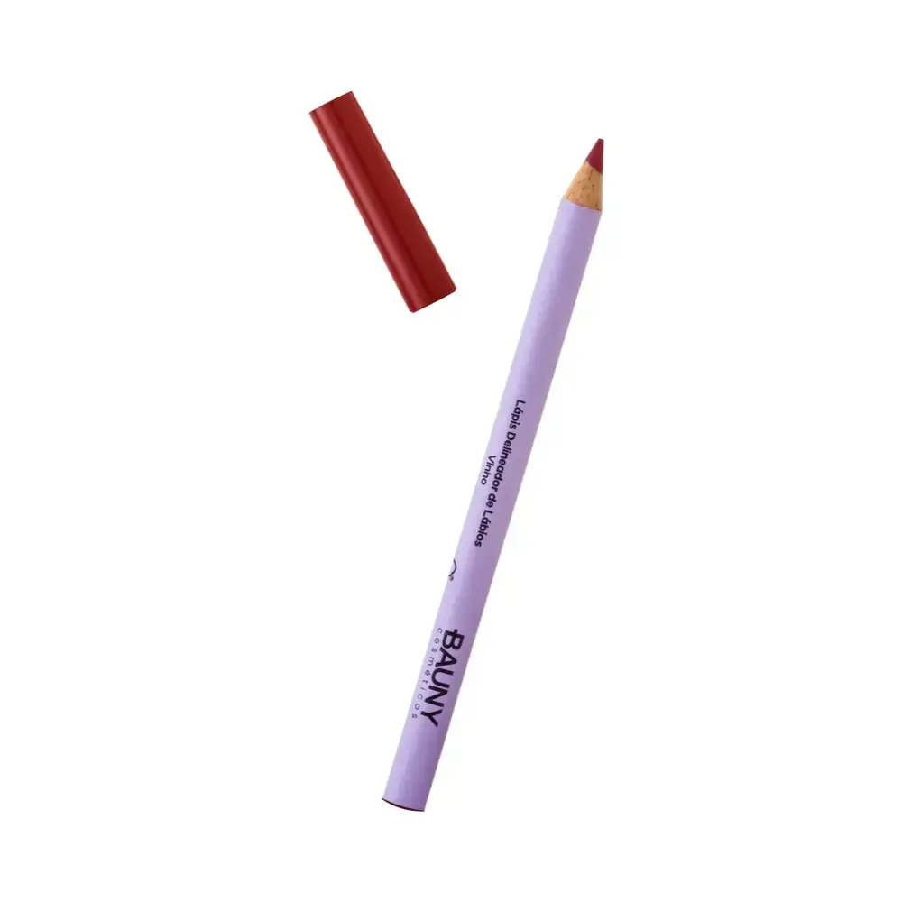 Lapis Delineador Labial 1,1g Cor Vinho Bauny