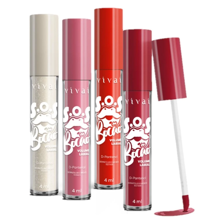Volume Labial Vermelho