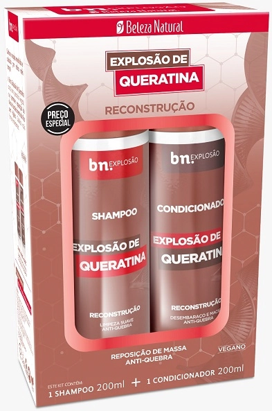 Kit Sh Cond Beleza Natural 200ml Explosao De Queratina