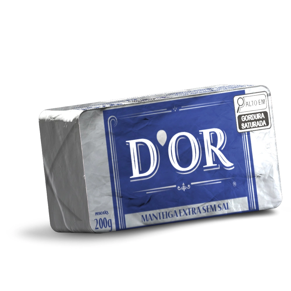 Manteiga Dor S/sal Tablete 200g
