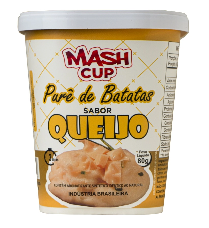Pure Batata Mash Cup Instantaneo Queijo 80g