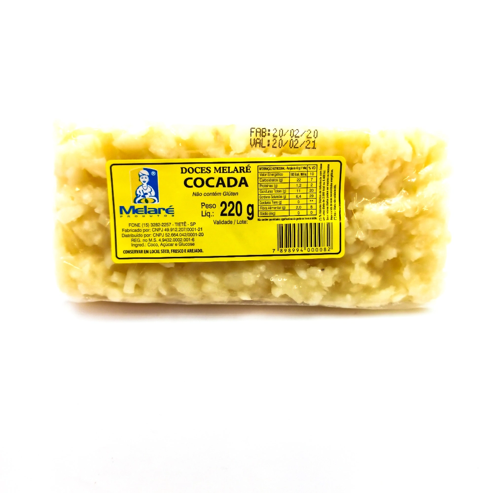 Doce Cocada Melare 220gr