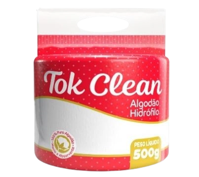 Algodao Hidrofilo Tok Clean Rolo 500g