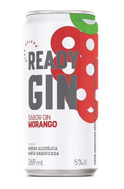 Beb.mista Readygin Morango Lt 269ml