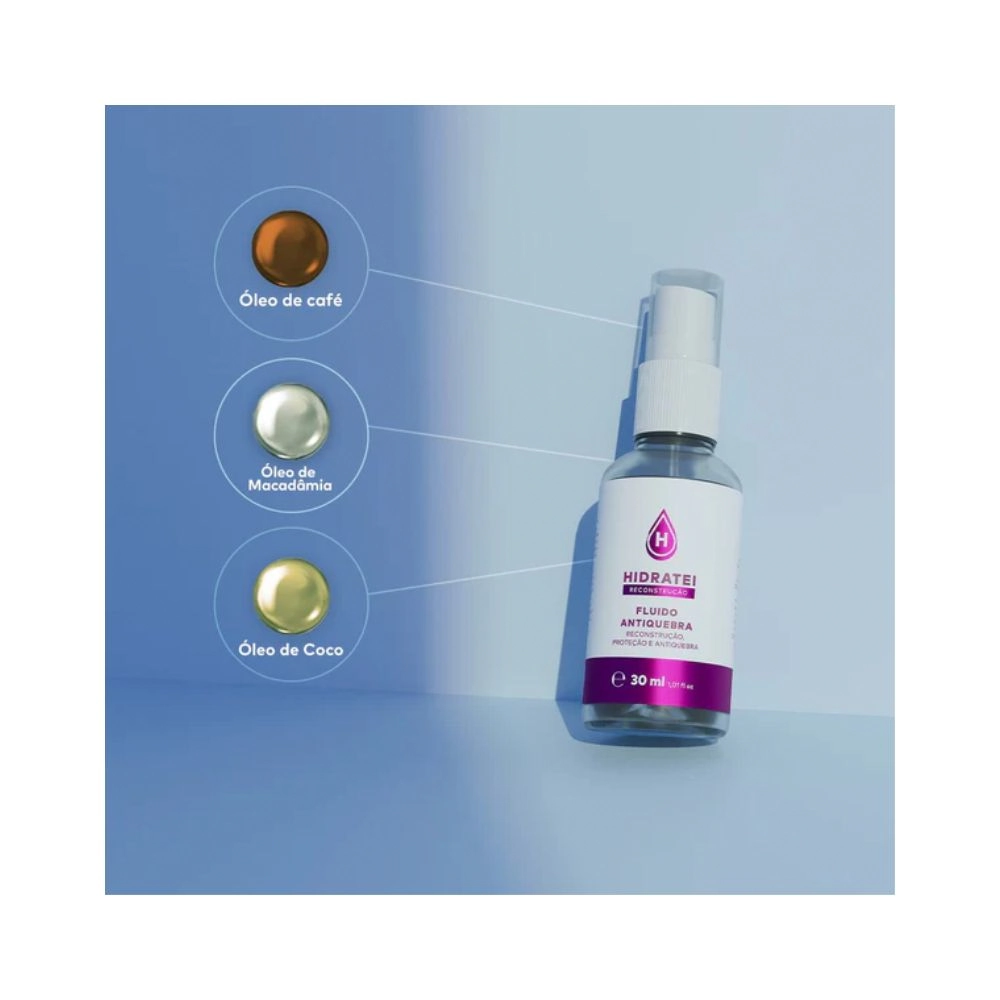 Fluido Hidratei 30ml Reconst Antiquebra