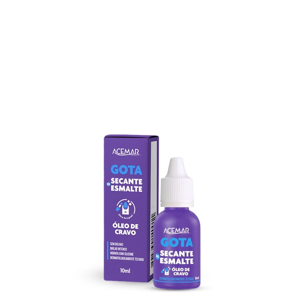 Secante De Esmalte Acemar Gota Oleo De Cravo 10ml