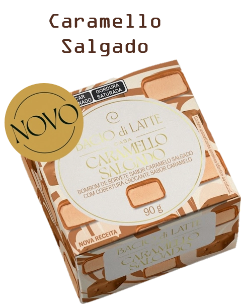 Bombom Sorv.bacio Di Latte Car.salgado 90g