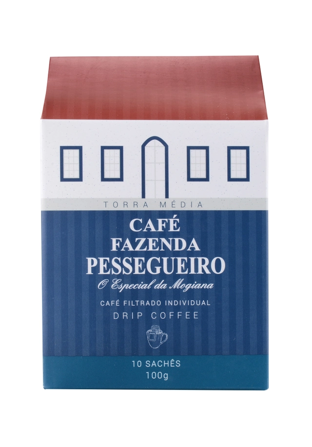 Café Faz Pessegueiro Filtrado Individual Dripcoffe 10 Sachês 100g