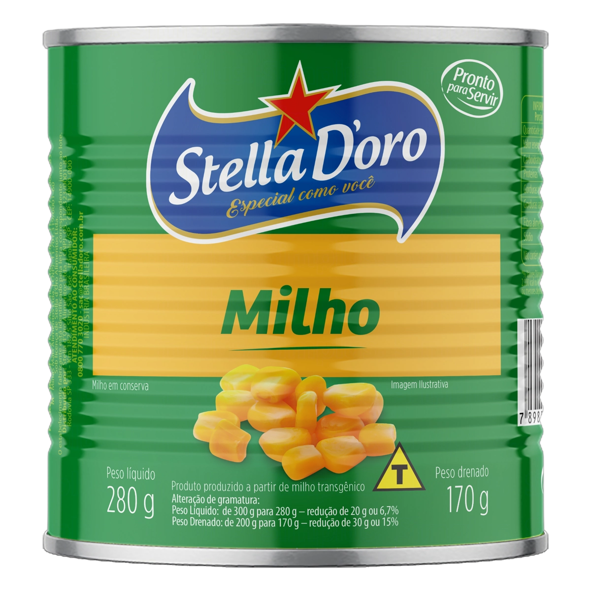 Milho Verde Em Conserva Stella Doro Lata 170g