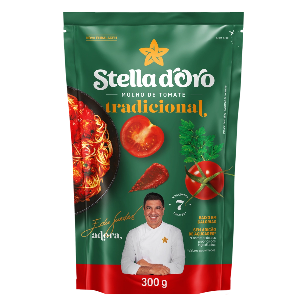 Molho De Tomate Tradicional Stella Doro Sachê 300g