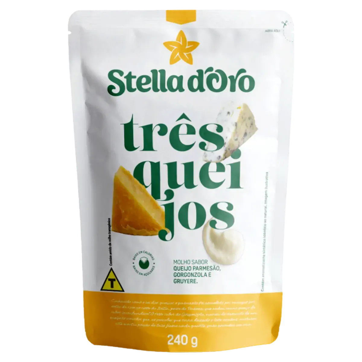 Molho Três Queijos Stella Doro Sachê 240g