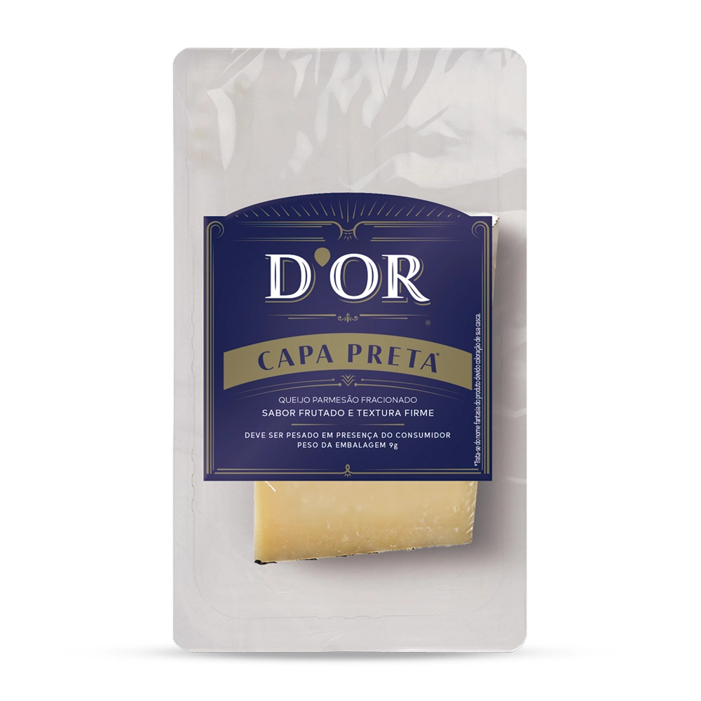 Queijo Parmesao Capa Preta Fracionado Lote: 20240409 Fab: 09/04/2024 Val: 08/07/2024
