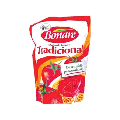 Molho De Tomate Refogado Uso Profissional Tradicional Bonare Sachê 2kg