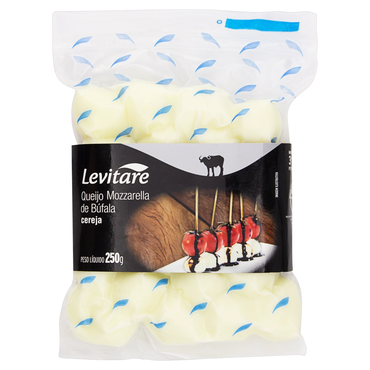 Queijo Mussarela De Búfala Cereja Levitare 250g