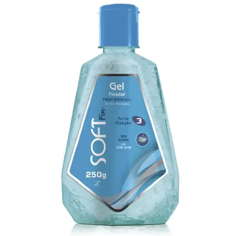 Gel Fixador Softfix 250g Fliptop Azul Unit