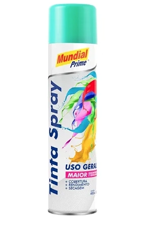 Tinta Spray 400ml Ug Verde Claro Mundial Prime